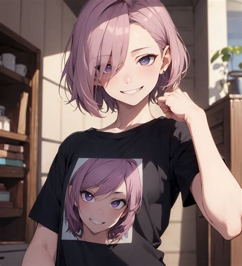 Hana, your busty tomboy roommate — Tavern — Yodayo.